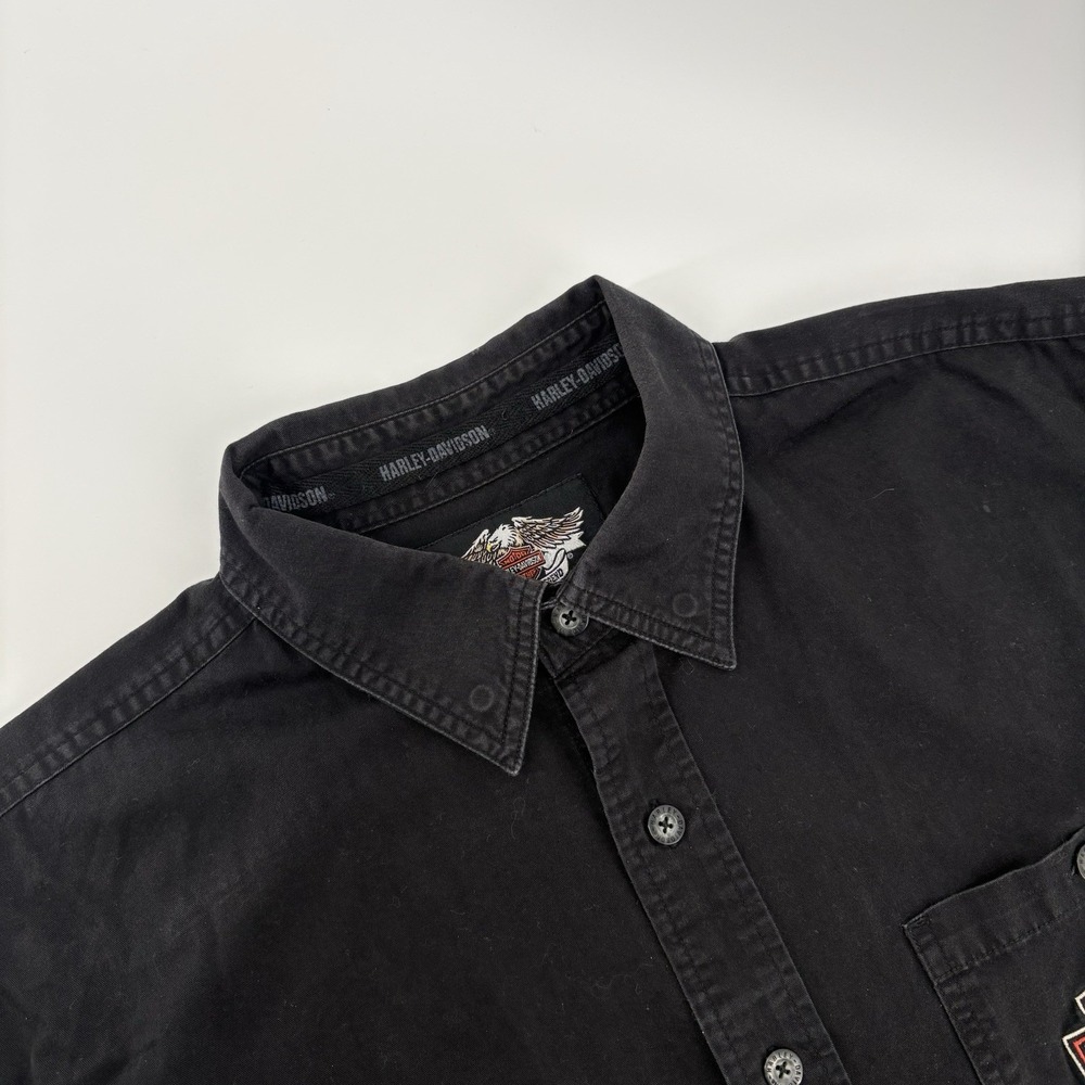 Harley-Davidson Men's Bar and Shield Woven Garage Shirt Black‎ 2XL 99133-10VM